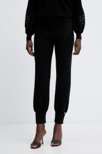 Спортивные штаны из смесовой шерсти Twinset, черный