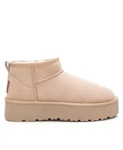 Женские зимние замшевые ботильоны от XTI Xti, загар/бежевый