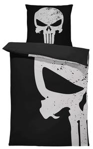 Постельное белье 135х200 см и 80х80 см. Пододеяльник из микрофибры современный фотопринт, цвет: череп черный, размер: 2 шт. 135х200 см One-Home