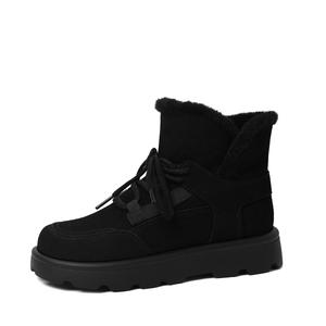 Женские термостойкие короткие зимние ботинки с противоскользящей подошвой CAMEIDO, Black
