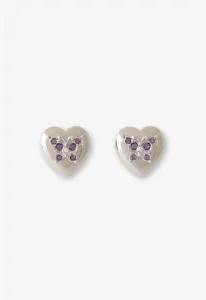 Серьги с мотивами сердца и бабочки