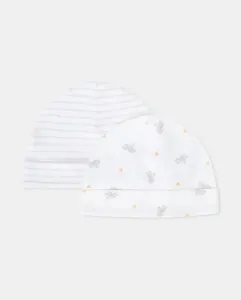 Набор из двух детских шапочек Cotton Juice, черный