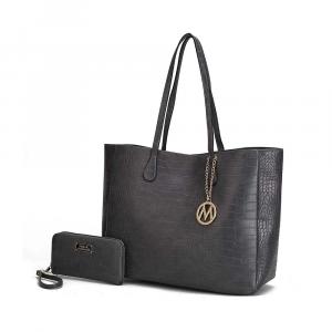 Сет "Sadie" - вместительная сумка-тоут и кошелек MKF Collection By Mia K., темно-серый