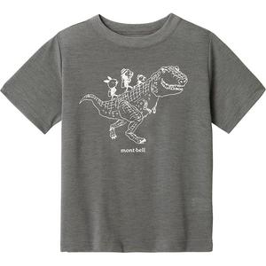 Футболка для детей с круглым вырезом MONTBELL, темно-серый
