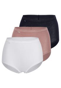 Трусы Sloggi Maxi Basic+, цвет Weiß/Braun/Schwarz