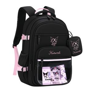 Sanrio Куломи Полиэстер Рюкзак для старшеклассников Женский Черный, [Lightweight Large Capacity]Kuromi-Black