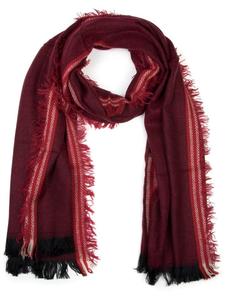 Шарф styleBREAKER, цвет bordeaux/rot/schwarz