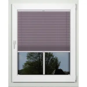 Жалюзи simple с защитой от света, крепление с помощью сверления, по индивидуальным размерам Indeko, серо-лиловый