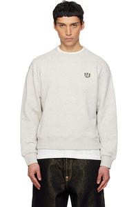 Kenzo Серая толстовка Kenzo Paris с вышивкой "Kenzo Wild Tiger"