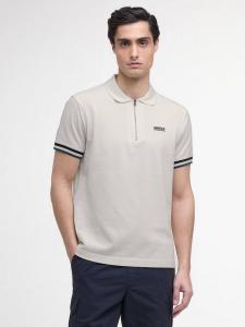 Хлопковая поло Buxton Regular Fit с короткими рукавами Barbour, Whisper White