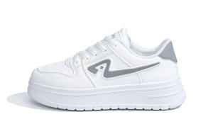 Кроссовки RENBEN Skateboarding Shoes Women's Low-top, белый/серый