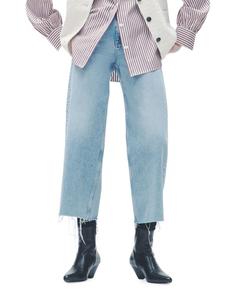 Укороченные джинсы Andi с высокой талией и широкими штанинами rag & bone, цвет Cecilia