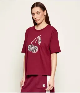 Футболка regular fit Marc Cain, бордовый