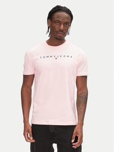 Футболка обычного кроя Linear Logo DM0DM20744 Tommy Jeans, розовый