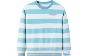 Детский свитшот с круглым вырезом Moderate Levis, белый синий