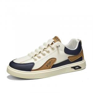 SHOUBA Низкие скейтерские кроссовки мужские бежево-голубые, цвет Beige Blue