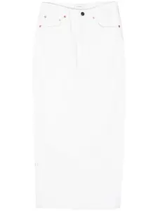 Юбка макси Denim Column WARDROBE.NYC, белый
