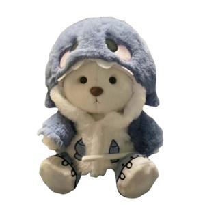 Милый трансформируемый сочлененный медведь, милый медведь, с одеждой для кукол плюшевая кукла высота 30см Princess lovers, белый/синий