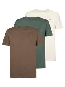 Рубашка Petrol Industries, кремовый/оливковый/темно-зеленый