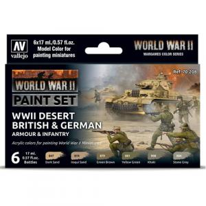 Фигурки Desert British & German Armour & Infantry (6)
