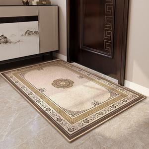Budis Ковер 50х80 см для входной двери, прихожей и ванной, не скользящий, с узором фриза, велюр