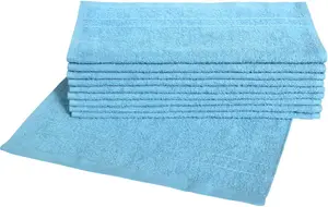 Мочалки Dyckhoff "Кристалл" (набор, 10 шт., 10 мочалок (30х30см), с бордюрами 30х30 см (10 шт.), бирюзовый