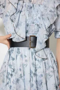 Стильный широкий пояс Rienda, цвет Black