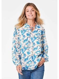 Блуза GOLDNER, цвет blau/gemustert
