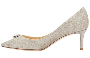 Jimmy Choo Туфли на тонком каблуке высотой 6 см, женские, белое золото