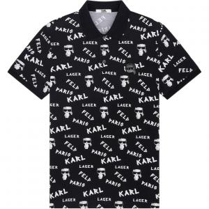 KARL LAGERFELD / Karl Lagerfeld Jeans Футболка-поло Karl Lagerfeld SS25 мужская black