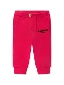 Спортивные брюки с логотипом Balmain Kids, красный