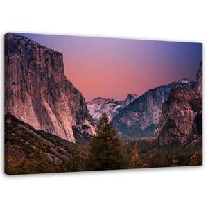 Картина на холсте Feeby Berge Wald Landschaft Natur, фиолетовый