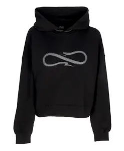 Черная укороченная толстовка с ребристым верхом Propaganda, черный