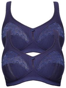 Бюстгальтер без косточек SUSA 2er Pack Entlastungs BH Topsy Plus, цвет marine marine