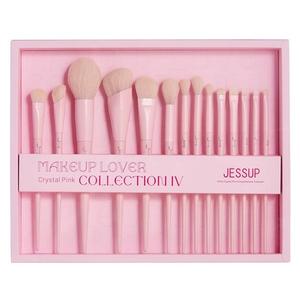 Набор кистей для макияжа Crystal Pink Collection Iv T495 14 Pieces