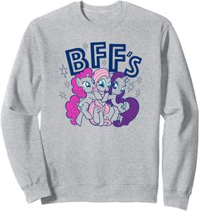 Толстовка, Групповое фото милых лучших подруг из мультфильма «Мой маленький пони: Дружба - это волшебство» в толстовке My Little Pony, серый