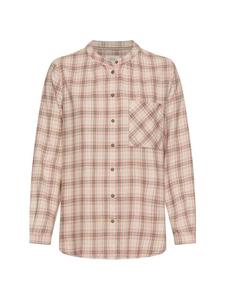 Блузка с длинными рукавами в лилово-розовую клетку Camel Active