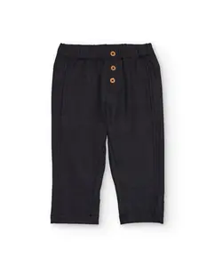 Детские брюки темно-серого цвета с декоративными пуговицами Tuc tuc