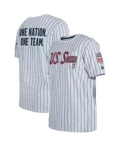 Мужская футболка 5th & Ocean by Gray Distressed USMNT Throwback Mesh Jersey New Era