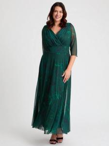 Verity Floral Wrap Maxi Dress Scarlett & Jo, Green