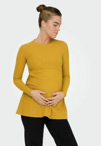 Топ ONLY MATERNITY Long sleeved top, Harvest Gold/Gold-Coloured