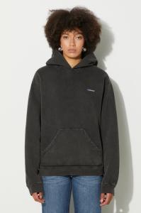 Коперни худи с капюшоном Horn в стиле washed Coperni, черный