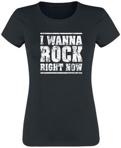 Футболка Sprüche I wanna rock right now, черный