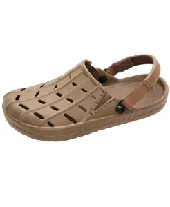 Мужские всесезонные водные кроксы KingSize, коричневый/бежевый