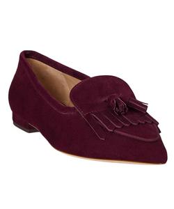Женские балетки Londyn из овечьей замши с килти Lauren Ralph Lauren, Dark Garnet