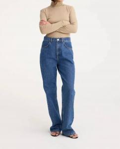 Тонкий водолазный топ из мериносовой шерсти в овсяно-бежевом цвете ROHE