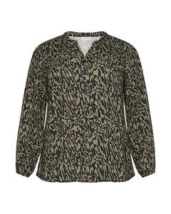 Блуза KAFFE CURVE KA Mahlena, черный