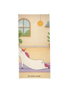 Mr. & Mrs. Panda Пляжное полотенце с изображением единорога для йоги, белого цвета, без надписи