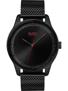 HUGO Аналоговые часы в черном цвете