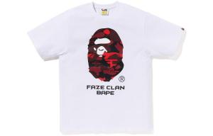 Футболка BAPE X Faze Clan белая A Bathing Ape, белый